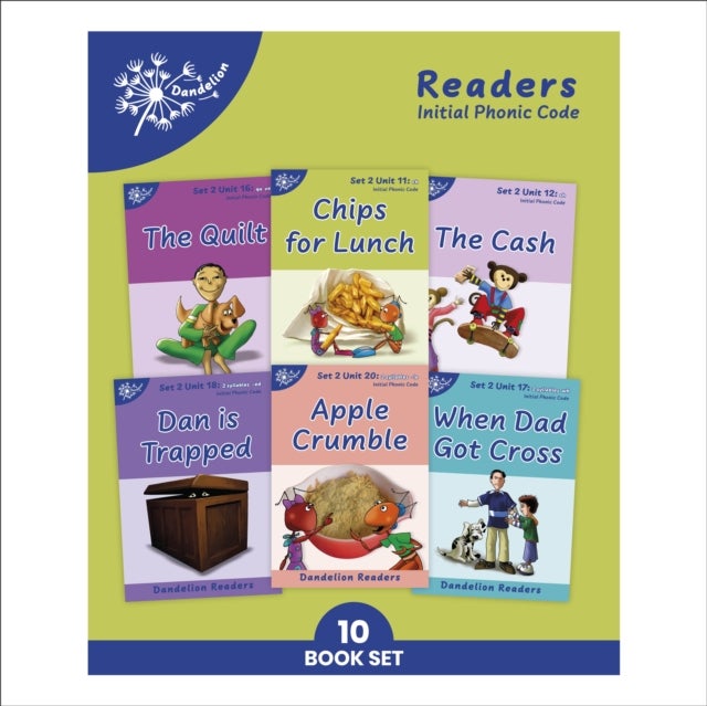 Phonic Books Dandelion Readers Set 2 Units 11-20 - Consonant digraphs and simple two-syllable words