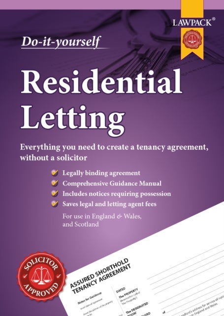 Lawpack Residential Letting DIY Kit - Everything you need to create a tenancy agreement, without a solicitor
