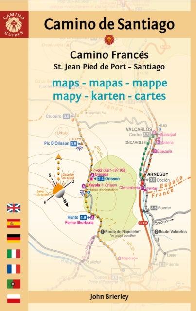 Camino De Santiago Maps - St. Jean Pied De Port - Santiago De Compostela
