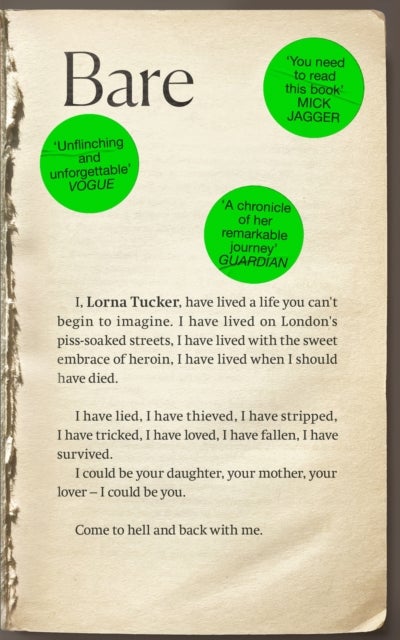 BARE - 'You have to read this book' MICK JAGGER