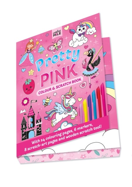Pretty in Pink Colour and Scratch Book - Colour & Scratch Book