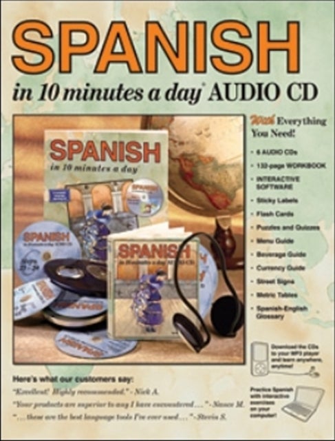 SPANISH in 10 minutes a day¿ BOOK + AUDIO