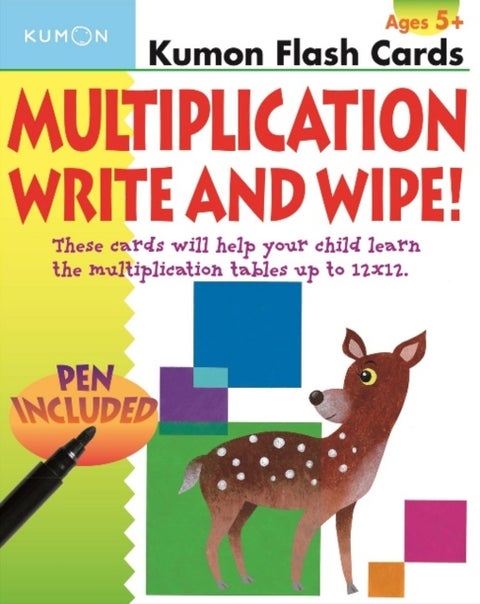 Kumon Multiplication Write and Wipe Flash Cards - Kumon Flash Cards