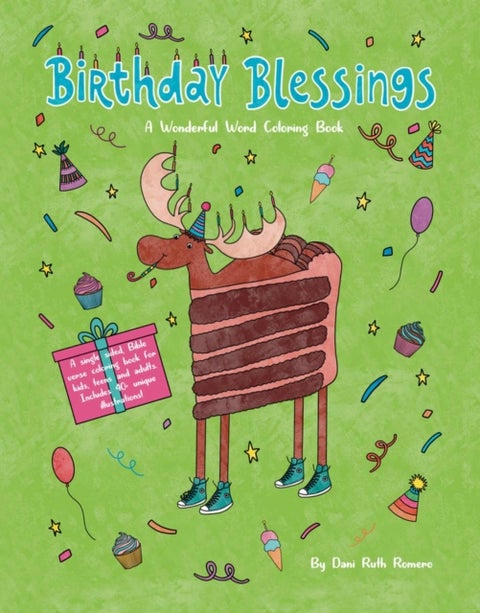 Birthday Blessings - A Wonderful Word Coloring Book