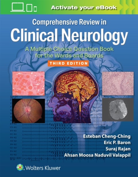 Comprehensive Review in Clinical Neurology - A Multiple Choice Question Book for the Wards and Boards Print + Ebook with Multimedia