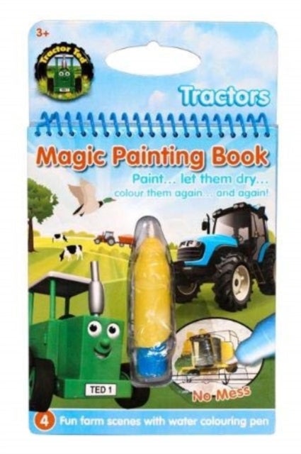 Tractor Ted  Magic Painting Book  - Tractors - Mess Free Reusable painting book with fantastic tractors