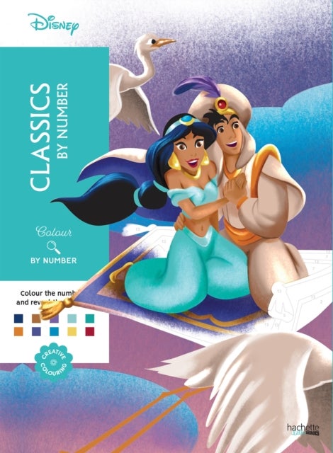 Mystery Colouring - Classics by Number - Reveal iconic Disney characters with colour by number