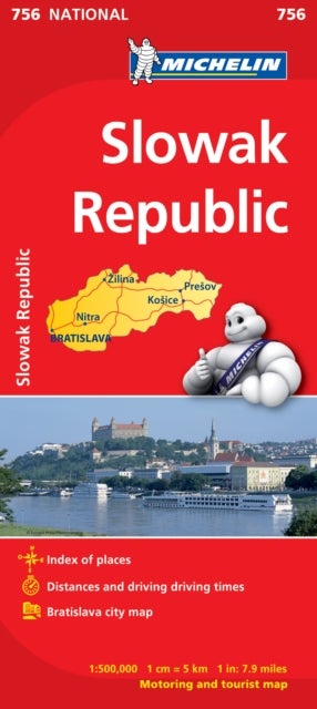 Slovak Republic - Michelin National Map 756 - Map