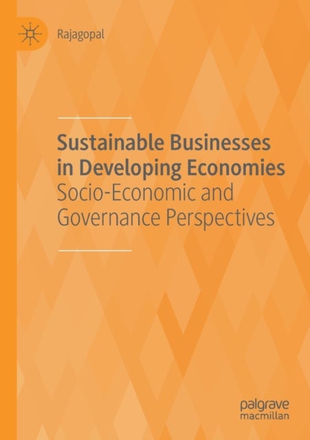 Sustainable Businesses in Developing Economies - Socio-Economic and Governance Perspectives