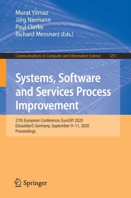 Systems, Software and Services Process Improvement - 27th European Conference, EuroSPI 2020, Dusseldorf, Germany, September 9–11, 2020, Proceedings