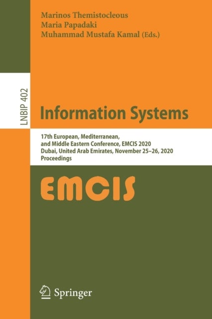 Information Systems - 17th European, Mediterranean, and Middle Eastern Conference, EMCIS 2020, Dubai, United Arab Emirates, November 25–26, 2020, Proceedings
