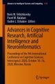 Advances in Cognitive Research, Artificial Intelligence and Neuroinformatics
