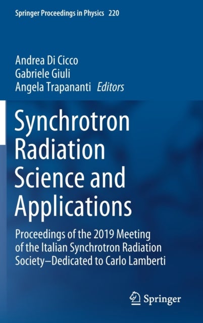Synchrotron Radiation Science and Applications - Proceedings of the 2019 Meeting of the Italian Synchrotron Radiation Society—Dedicated to Carlo Lamberti