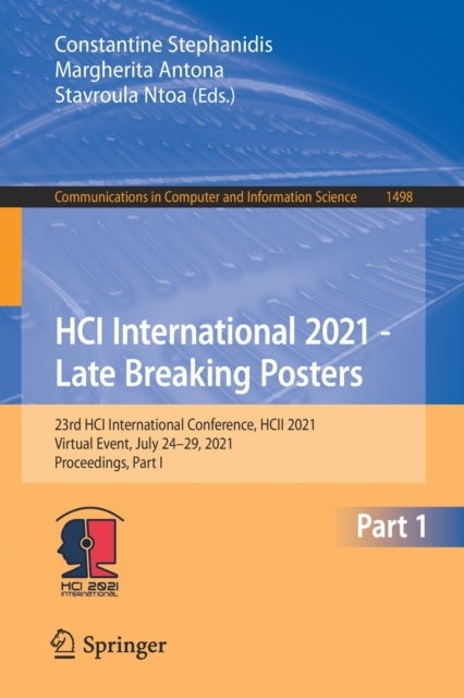 HCI International 2021 - Late Breaking Posters - 23rd HCI International Conference, HCII 2021, Virtual Event, July 24–29, 2021, Proceedings, Part I
