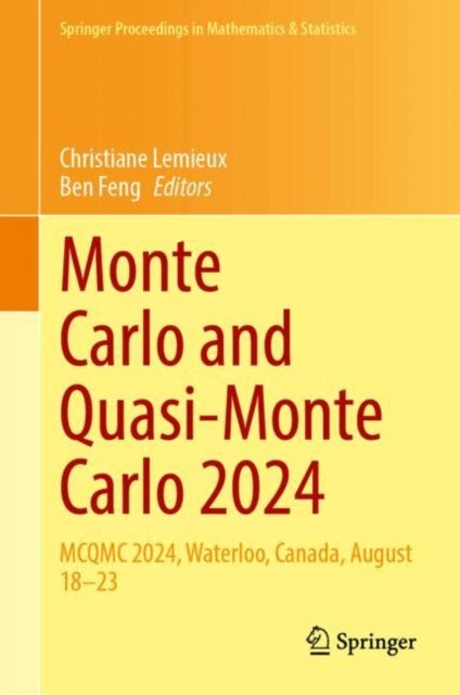 Monte Carlo and Quasi-Monte Carlo 2024 - MCQMC 2024, Waterloo, Canada, August 18–23