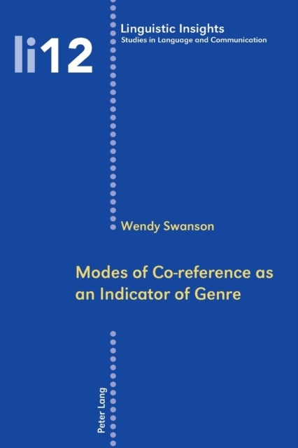 Modes of Co-reference as an Indicator of Genre