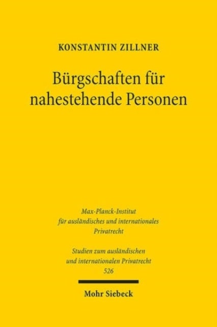 Burgschaften fur nahestehende Personen - Schutzmechanismen in Deutschland, England und Schottland