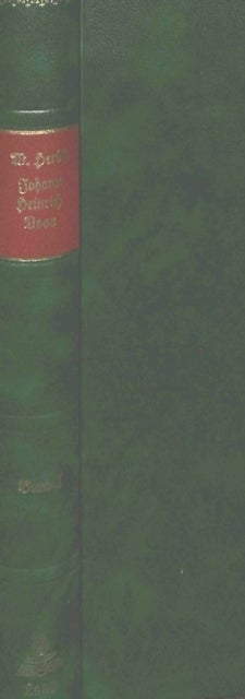 Johann Heinrich Voss - Nachdruck Der Ausgabe Leipzig 1872