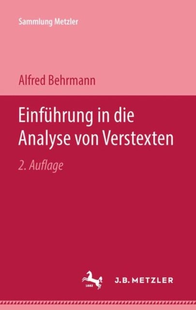Einfuhrung in die Analyse von Verstexten