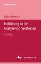 Einfuhrung in die Analyse von Verstexten