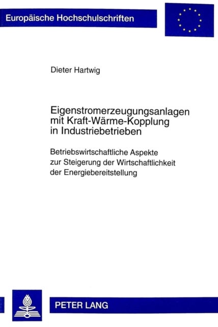 Eigenstromerzeugungsanlagen Mit Kraft-Waerme-Kopplung in Industriebetrieben - Betriebswirtschaftliche Aspekte Zur Steigerung Der Wirtschaftlichkeit Der Energiebereitstellung