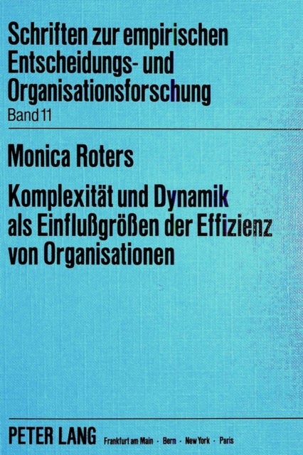 Komplexitaet und Dynamik als Einflussgroessen der Effizienz von Organisationen - Eine empirische Untersuchung