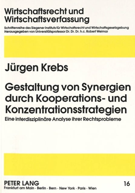 Gestaltung von Synergien durch Kooperations- und Konzentrationsstrategien - Eine interdisziplinaere Analyse ihrer Rechtsprobleme