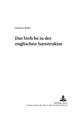 Das «Verb» «Be» in Der Englischen Satzstruktur