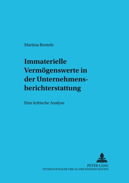 Immaterielle Vermoegenswerte in Der Unternehmensberichterstattung - Eine Kritische Analyse