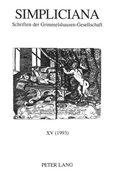Simpliciana - Schriften Der Grimmelshausen-Gesellschaft XV (1993)