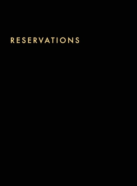 Reservations Book - Hardcover Restaurant Reservations, Double Page per Day for Lunch and Dinner, 8.5x11", Black