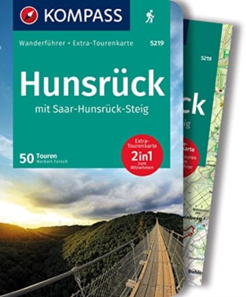 Hunsruck mit Saar-Hunsruck-Steig, 50 Touren wanderfuhrer + Extra-Tourenkarte