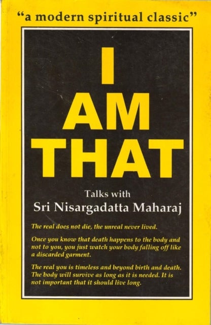 I am That - Talks with Sri Nisargadatta Maharaj