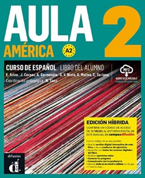 Aula America - Libro del alumno + ejercicios + MP3 desc. 2 (A2) - EDICION H\I