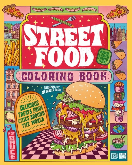 Street Food Coloring Book - Delicious Treats from Cities around the World