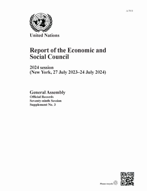Report of the Economic and Social Council on Its 2024 Session