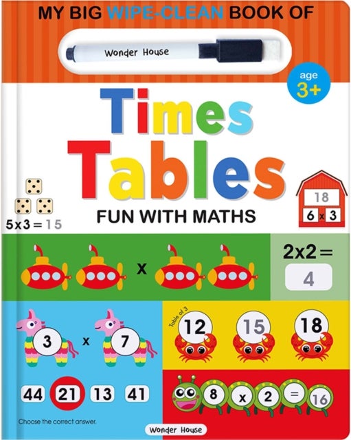 My Big Wipe And Clean Book of Times Tables for Kids - Fun With Maths