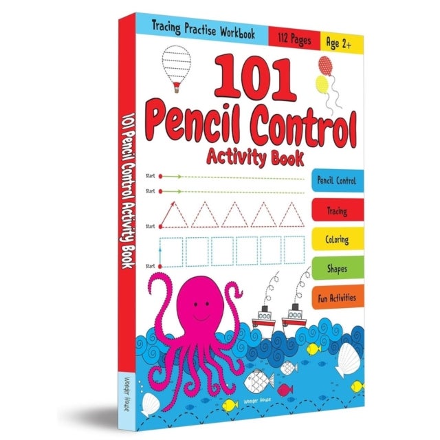 101 Pencil Control Activity Book for Kids Tracing Practise Book Age 2+