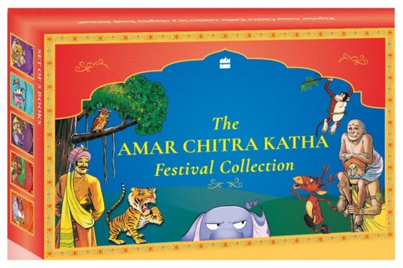 Amar Chitra Katha Festival Collection - Tin box containing 5 books - Box Set of 5 books