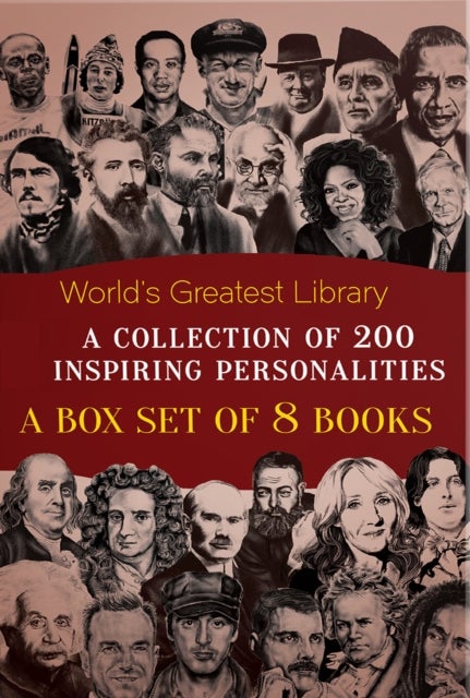 World's Greatest Library : A Collection of 200 Inspiring Personalities - Boxset of 8 Biographies