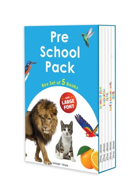 Pre School Pack - Box Set of 5 Books with Large Font