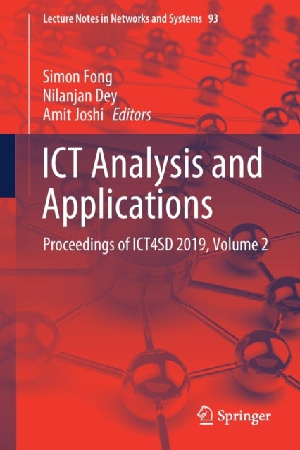 ICT Analysis and Applications - Proceedings of ICT4SD 2019, Volume 2