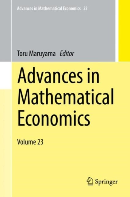 Advances in Mathematical Economics - Volume 23
