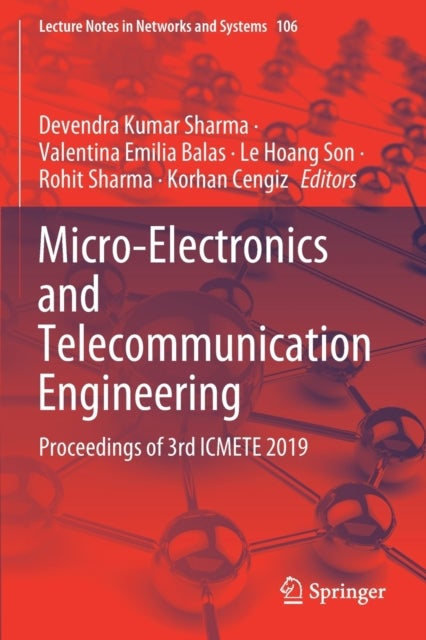 Micro-Electronics and Telecommunication Engineering - Proceedings of 3rd ICMETE 2019
