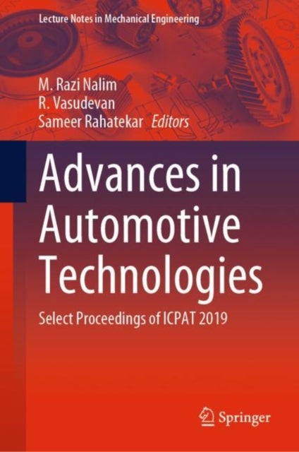 Advances in Automotive Technologies - Select Proceedings of ICPAT 2019