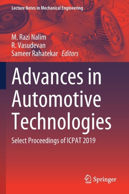 Advances in Automotive Technologies - Select Proceedings of ICPAT 2019