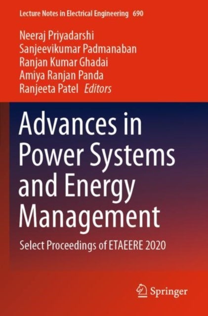 Advances in Power Systems and Energy Management - Select Proceedings of ETAEERE 2020