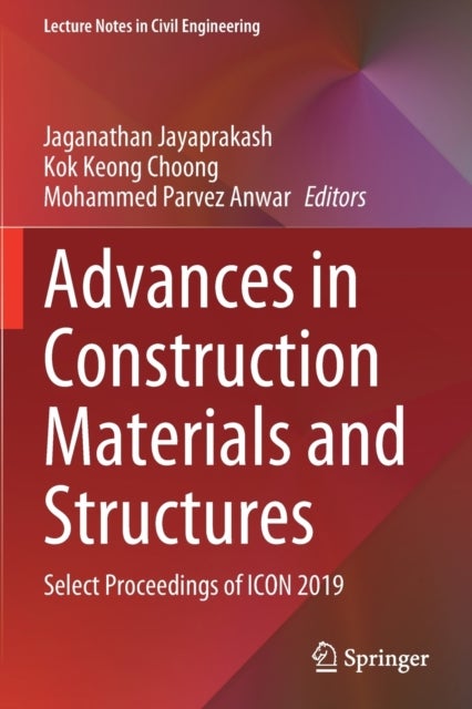 Advances in Construction Materials and Structures - Select Proceedings of ICON 2019