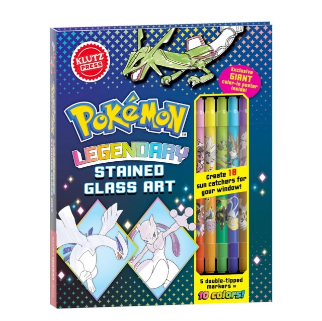 Legendary Pokemon Stained Glass Art