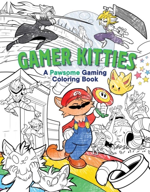 Gamer Kitties Coloring - A Pawsome Gaming Coloring Book